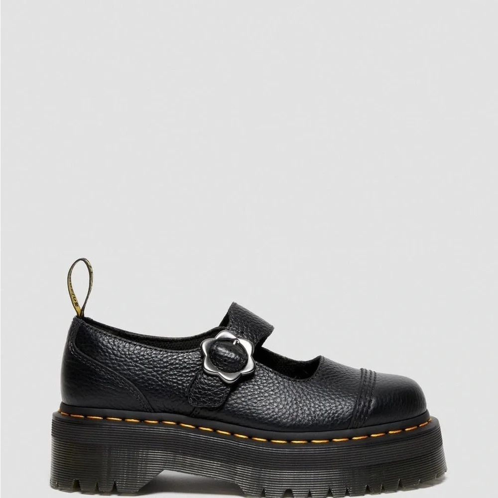 Dr. Martens Black Platform Mary Jane Shoes